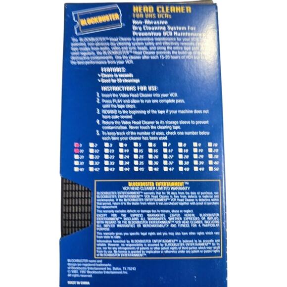 Blockbuster VHS Head Cleaner - Picture 2 of 3